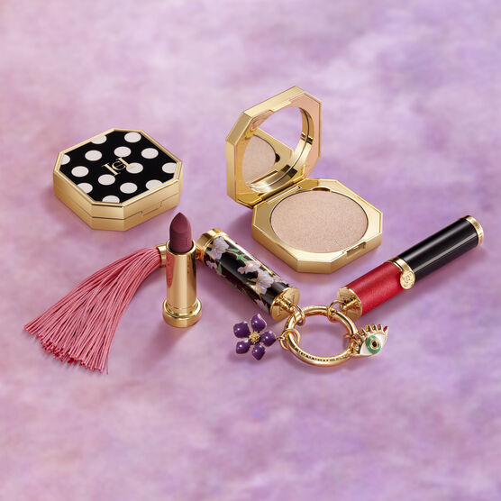 CH MAKE UP CHARM PURPLE FLOWER